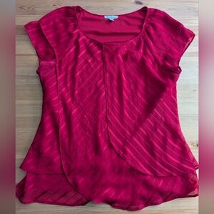 Fluttery Red Women's Top